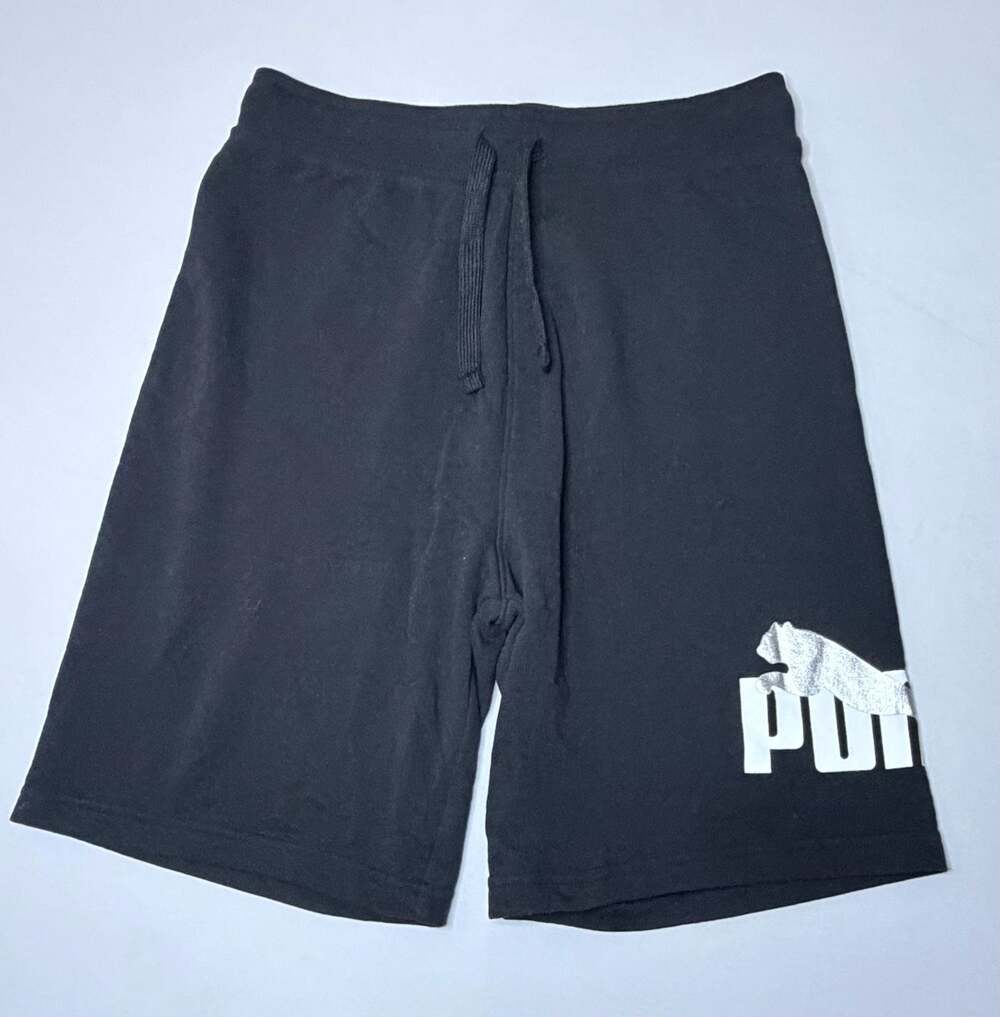 Puma Youth Boys Casual Athletic Shorts with Silver Logo